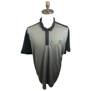 Nike Golf Dri-Fit Polo Shirt Mens Gray And Black XL